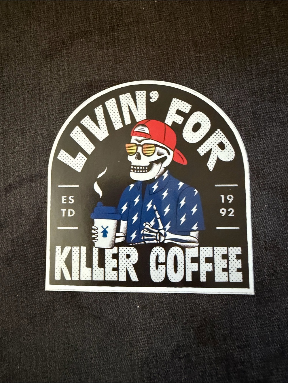 Livin' For Killer Coffee Dutch bros sticker